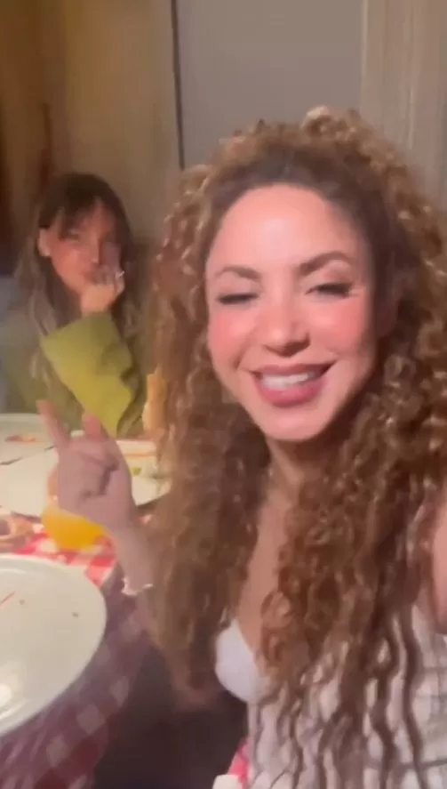 La cena elegida para la fiesta de Shakira fue Pizza con Tequila/Foto: Instagram