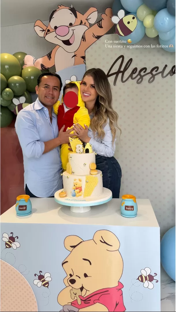 Familia posa junto a su pequeño Alessio | Imagen: Instagram