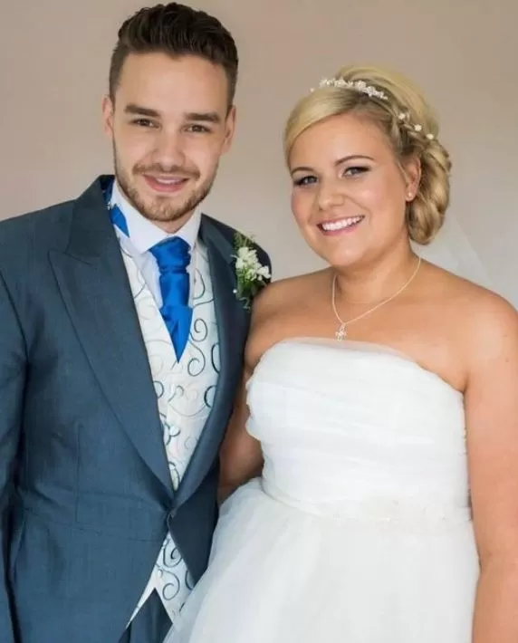 Liam Payne junto a su hermana Ruth Gibbins en el día de su boda / Instagram