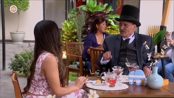 Accidentado almuerzo de Olinda y Don Gilberto / AméricaTV