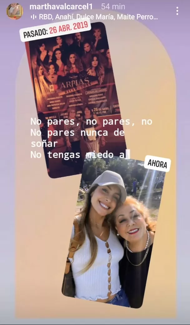 Doña Martha feliz con su hija Milett | Instagram