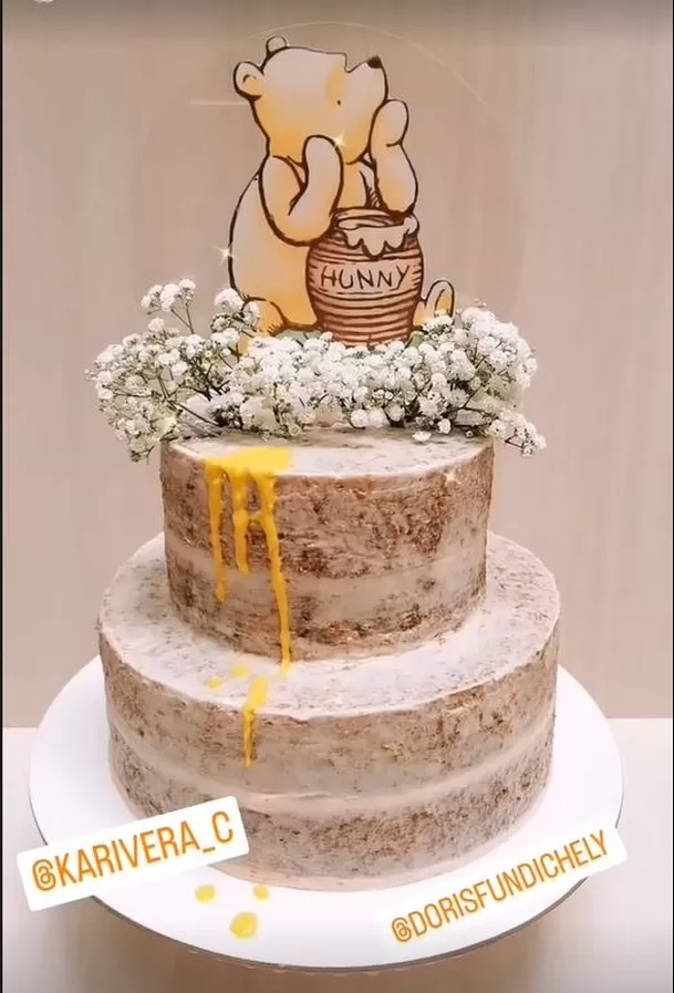 Así fue la torta elegida por Doris y Jaime para festejar la llegada de Isabella / Foto: Mayte detalles y más