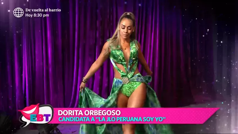 Dorita Orbegoso y su imponente pasarela como Jennifer López