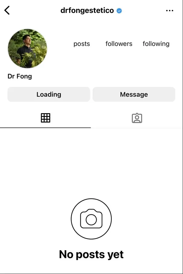 Dr. Fong. desactivó su cuenta | Captura: Instagram