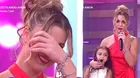 Ducelia Echevarría se emocionó hasta las lágrimas al oir cantar a su hija