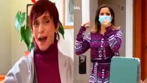 Malena realizó una videollamada para conversar con su futura suegra. Foto: DVAB