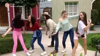 Oliverio baila tik tok con las chicas del barrio San José