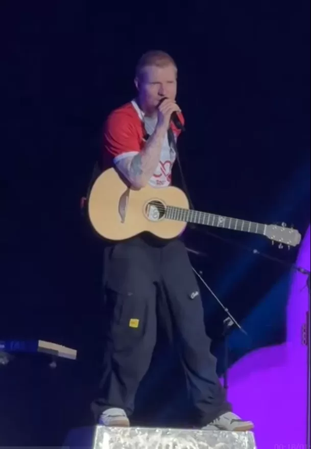 Ed Sheeran brilló en Lima con show lleno de nostalgia/ Captura Tik Tok