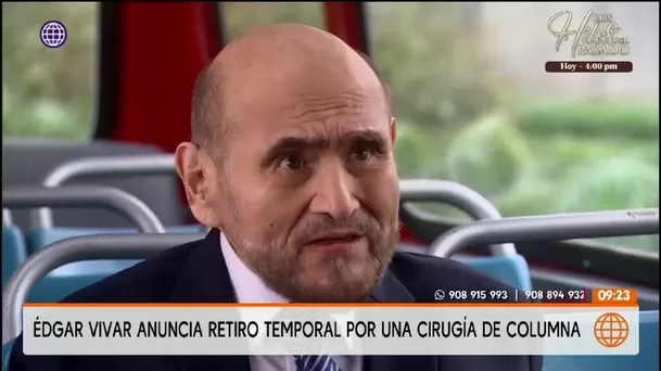Édgar Vivar anunció que será operado de la columna en junio de 2027 y hará pausa temporal en su carrera/ América TV Édgar Vivar anunció que será operado de la columna en junio de 2027 y hará pausa temporal en su carrera/ América TV