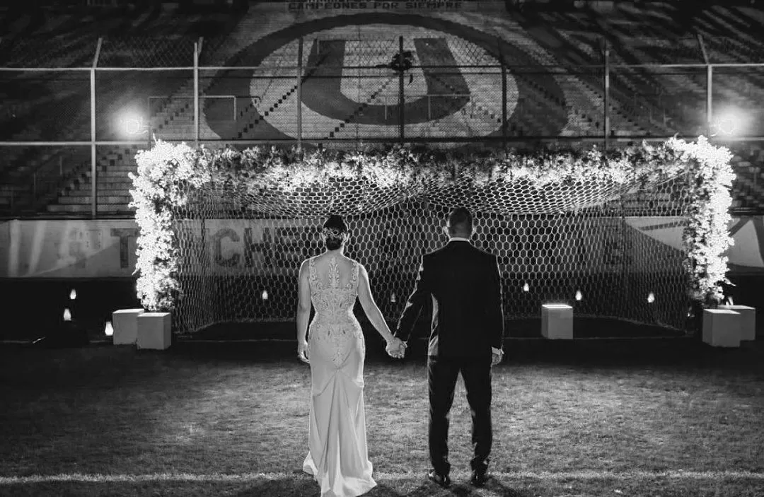 Edison y Ana festejaron su boda con una lujosa fiesta en el estadio Monumental de la U/Foto: Instagram