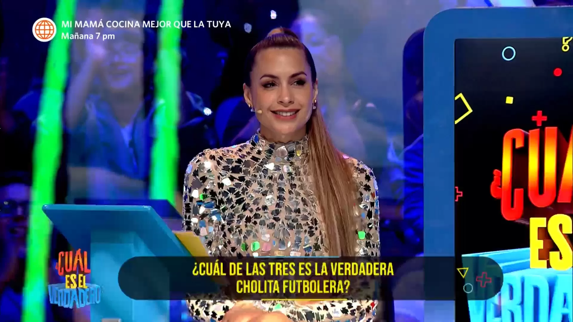 Milett Figueroa estuvo como invitada en '¿Cuál es el verdadero?'. Fuente: AméricaTV