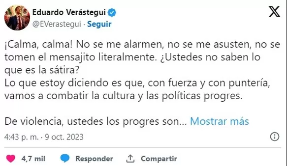 Eduardo Verástegui se defiendió tras críticas por video amenazando con un rifle: "Es sátira"