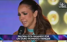  EEG 10 Años: Paloma Fiuza se quiebra al revelar que su padre está en UCI - Noticias de uci