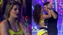 El bailarín se animó a bailar con Melissa Loza