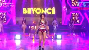 La competidora apareció caracterizando a Beyoncé. Foto y video: EEG 