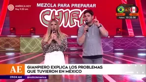 Gian Piero Díaz explica los problemas que tuvieron en México.