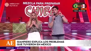 Gian Piero Díaz explica los problemas que tuvieron en México.