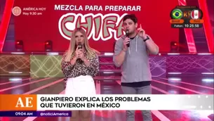 Gian Piero Díaz explica los problemas que tuvieron en México.