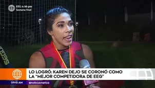 Karen Dejo (Foto: Captura América TV)