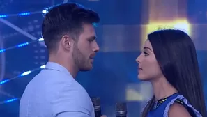 El set se alborotó cuando Luciana y Nacho se dieron un apasionado beso. Foto y video: EEG