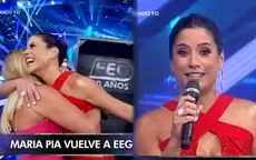 EEG: María Pía Copello regresó a la conducción y acompañará a Johanna San Miguel - Noticias de maria-pia