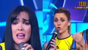 La 'Chica selfie' competía frente a Tepha Loza, pero en la recta final del circuito se dio por vencida. Foto video: EEG