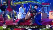 Said Palao sufre tirón en plena competencia. Foto: América Televisión