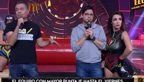 Mathías Brivio, Gian Piero Díaz y Rosángela Espinoza. Foto y video: EEG