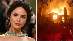 Eiza González deja su lujosa mansión en Los Ángeles por devastadores incendios. Fuente: Isntagram/AFP