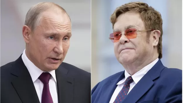 Elton John muestra apoyo a Ucrania y se refiere a Putin como un “pequeño bastardo”