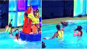   Emil enfureció y tiró su casco tras caer al agua por culpa de Maricielo / AméricaTV