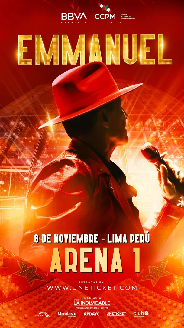 Emmanuel ofrecerá un concierto en Lima el próximo 8 de noviembre / Instagram