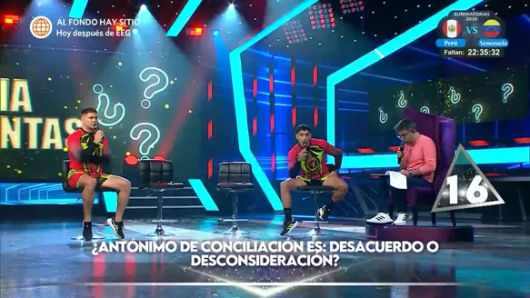 Pancho y Said disputaron reñida ronda de preguntas contra Mario. Fuente: AméricaTV