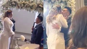 Deyvis Orosco dedicó un emotivo discurso durante su matrimonio con Cassandra Sánchez de Lamadrid/Fotos y Video: Instagram