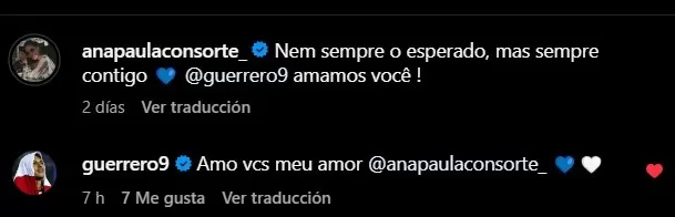 El emotivo mensaje de Ana Paula Consorte para Paolo Guerrero/Foto: Instagram