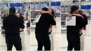 Emotivo reencuentro de Pancho Rodríguez con su hija en aeropuerto. Fuente: Instagram
