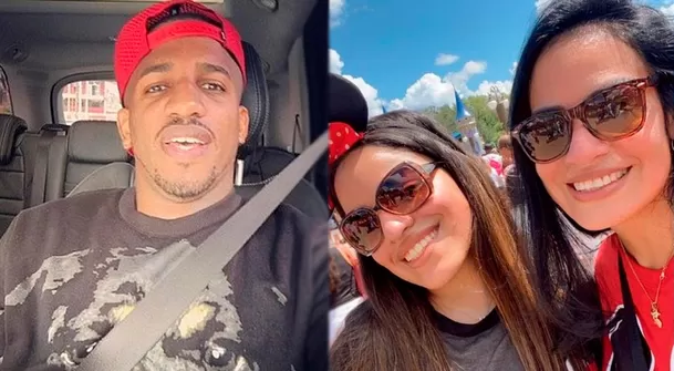 Jefferson Farfán. Maialen farfán y Mercedes Carrasco acudieron a la comisaría de Monterrico/ Fotos: Instagram