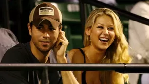 Enrique Iglesias y Anna Kournikova. Foto: Telemundo