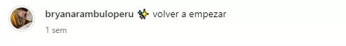 Mensaje posteado por Bryan Arámbulo hace una semana / Foto: IG Bryan Arámbulo