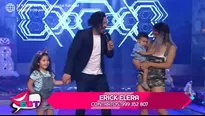 Erick Elera acompañado de sus hijos Flavia y Lucas Tadeo (Foto: Captura América TV)