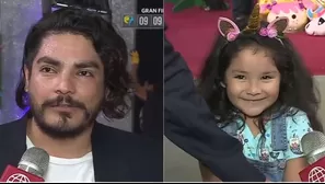 Erick Elera y su hija Flavia en 'En boca de todos' (Foto: Captura América TV)