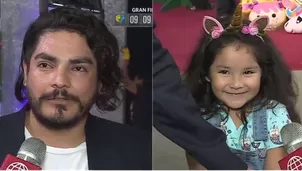 Erick Elera y su hija Flavia en 'En boca de todos' (Foto: Captura América TV)