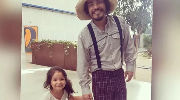 Erick Elera y su hija Flavia Erick Elera y su hija Flavia