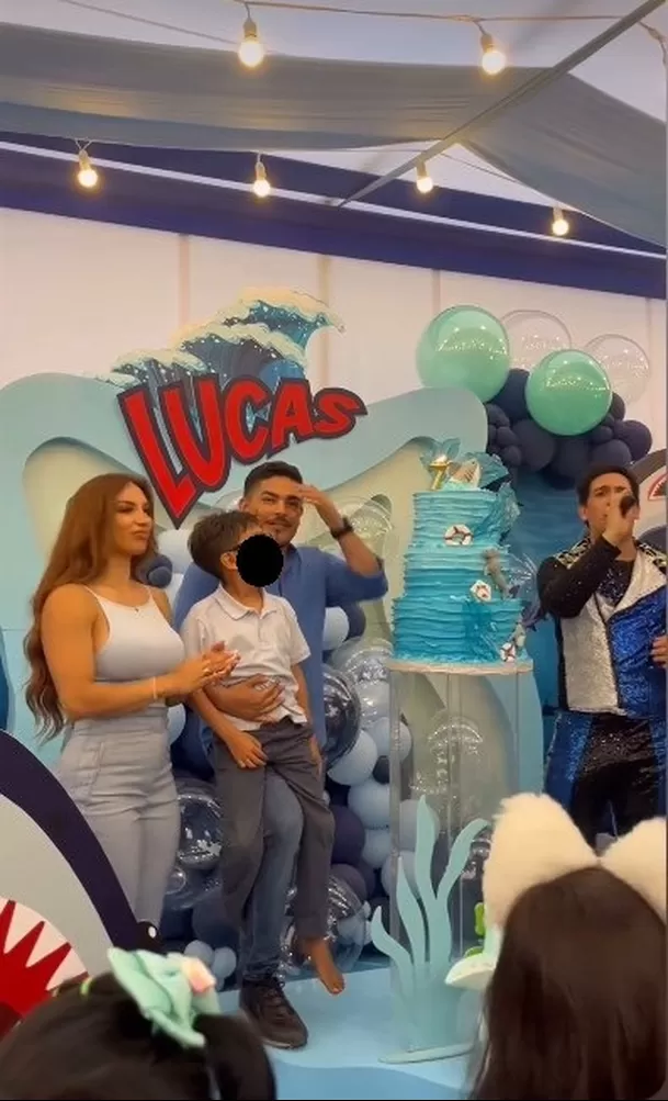 Erick Elera y Allison Pastor celebraron por adelantado lo 7 años de Lucas/Foto: Instagram