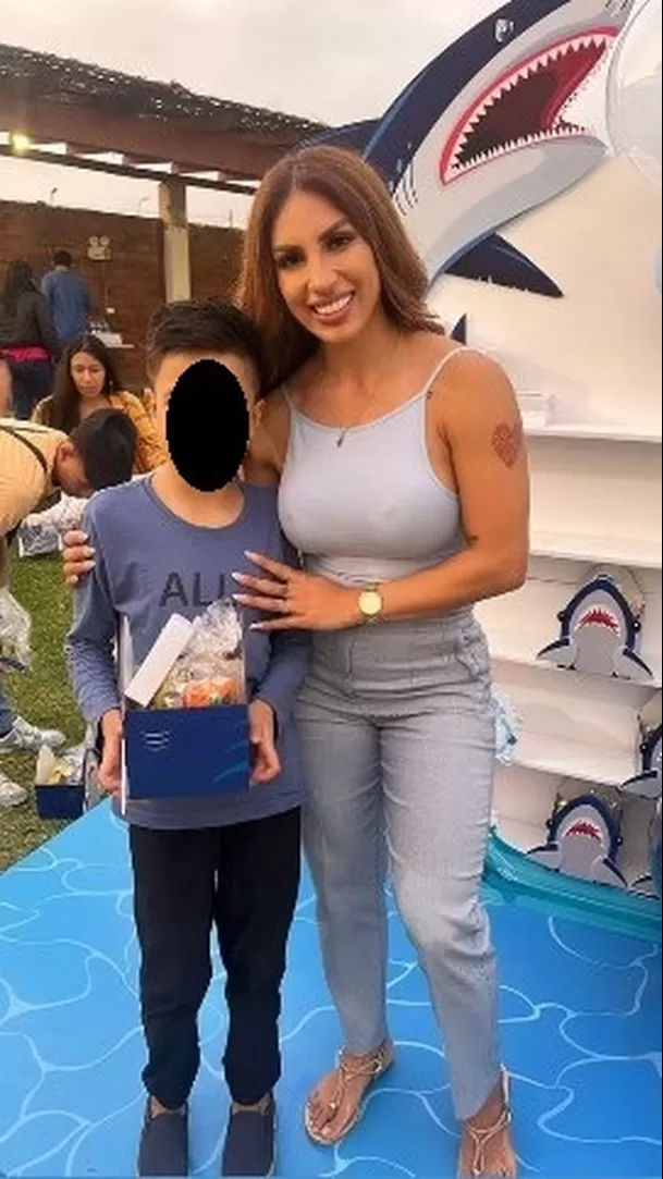 Hijo de Greyssi Ortega en Italo Villaseca junto a Allison Pastor/Foto: Instagram