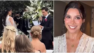 Ernesto Cabieses conmueve a Mafer Neyra con sus votos durante su boda / IG