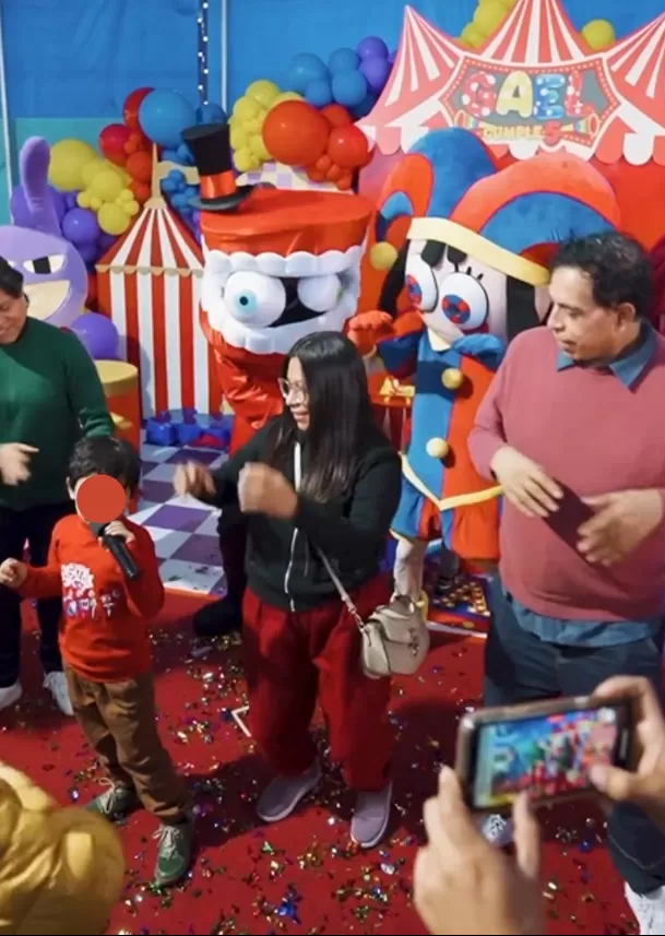 El pequeño cantó y bailo al ritmo del trend creado por Lis Padilla | Captura: Instagram