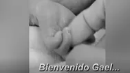 Ernesto Pimentel muestra la primera foto de su hijo Gael 