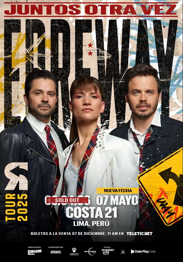 Erreway anuncia cuarta fecha de concierto en Perú / Difusión Erreway anuncia cuarta fecha de concierto en Perú / Difusión