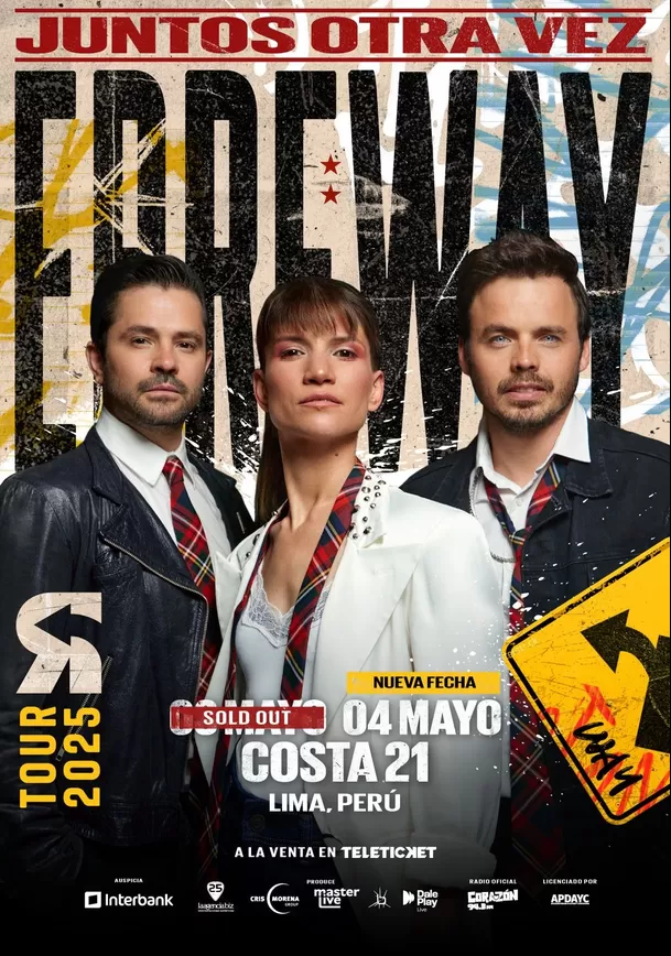 Erreway hizo sold out en primera fecha de concierto en Lima, por lo que anunció segundo show / Masterlive